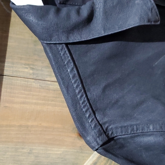 ZARA BLACK DENIM JEAN JACKET SIZE SMALL - Picture 2 of 6